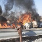 جان باختن ۴ نفر در آتش حادثه رانندگی