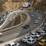 ترافیک شدید در جاده چالوس