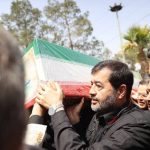 حضور جامعه ورزش در مراسم وداع با شهدای حملات رژیم غاصب صهیونیستی