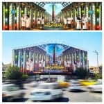 دیوارنگاره جدید میدان انقلاب درباره انرژی هسته‌ای