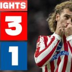 خلاصه بازی اتلتیکومادرید ۳ – لوانته ۱ با گزارش انگلیسی/ درخشش گریزمن