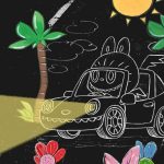 کاسینگ لانگ خالق لبوبو مجموعه هنری خود را در نمایشگاه Icon of Porsche 2025 به نمایش گذاشت