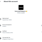 رسوایی تازه: حساب رسمی سامسونگ سنگاپور در X از آیفون استفاده می‌کند