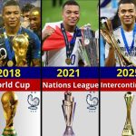 تمام جام‌ها و افتخارات کیلیان امباپه از سال ۲۰۱۶ تا ۲۰۲۵؛ از قهرمانی در جام جهانی و لیگ ملت‌های اروپا تا کفش طلا و پسر طلایی