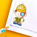 20 ایده جدید نقاشی حاشیه دفتر مشق پسرانه با مداد نقاشی با طرح های ساده و زیبا